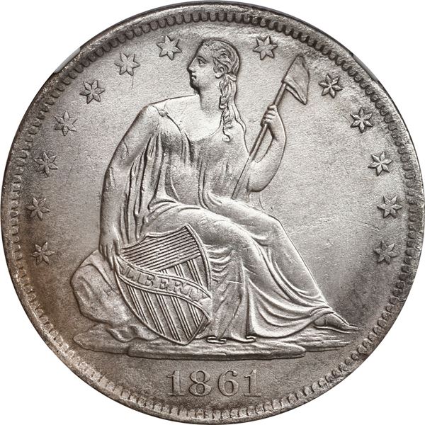 UNITED STATES, New Orleans mint, Seated Liberty half dollar, 1861-O, Confederate States issue (die W