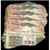 Image 1 : INDIA (British), Calcutta, lot of ten 10-rupee notes, 25-11-1916, series AC, consecutive serials 722
