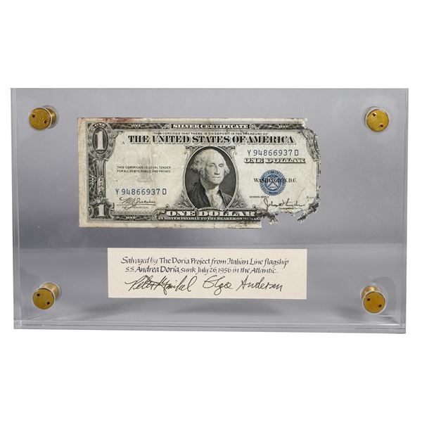 UNITED STATES, $1 silver certificate, series 1935C, serial Y94866937D, rare.