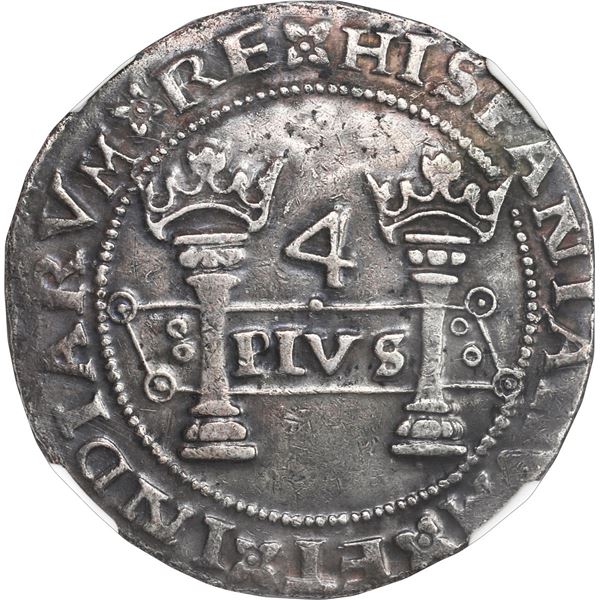 MEXICO, Mexico City, 4 reales, Charles-Joanna, "Early Series," assayer P to right, mintmark M to lef