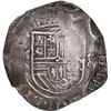 Image 1 : MEXICO, Mexico City, cob 8 reales, Philip II, assayer O below mintmark oM to left, denomination 8 to