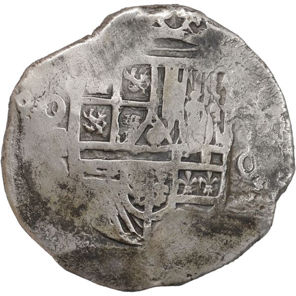 MEXICO, Mexico City, cob 8 reales, Philip III, assayer not visible.