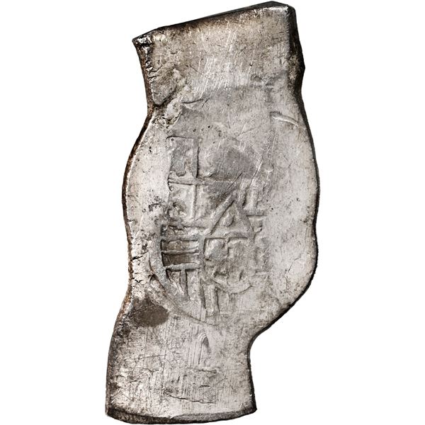 MEXICO, Mexico City, cob 8 reales, Charles II, assayer not visible, neat shape, ex-Pasay Hoard.