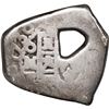 Image 1 : MEXICO, Mexico City, cob 4 reales, 1730 R, large natural bubble-hole near center.