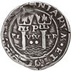 Image 1 : PERU, Lima, 2 reales, Philip II, assayer R (Rincón) to left, legends HISPA / NIARVM, motto PL-VSV-TR