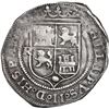 Image 2 : PERU, Lima, 1 real, Philip II, assayer R (Rincón) to left, legends HISPANIA / RVM, motto PL-VS-VL be
