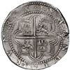 Image 2 : PERU, Lima, cob 8 reales, Philip II, assayer Diego de la Torre, *-8 (flat top) to left, P-oD to righ