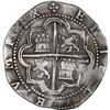 Image 2 : PERU, Lima, cob 8 reales, Philip II, assayer Diego de la Torre, *-8 (round top) to left, P-oD to rig