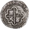 Image 2 : PERU, Lima, cob 1 real, Philip II, assayer Diego de la Torre, *-I to left, P-oD to right, ex-Ugaz.