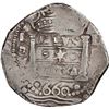 Image 1 : PERU, Lima, cob 8 reales, 1660 V, extremely rare, ex-Ugaz, ex-Sellschopp.