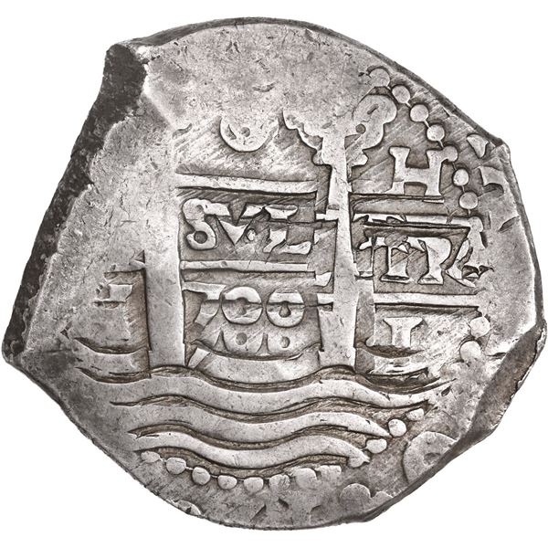 PERU, Lima, cob 8 reales, 1700 H, ex-Ugaz.