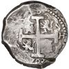 Image 2 : PERU, Lima, cob 8 reales, 1703 H, single dot at top, ex-Ugaz.