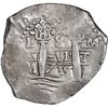 Image 1 : PERU, Lima, cob 8 reales, 1715 M, row of three dots at top, rare, ex-Ugaz.