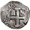 Image 2 : PERU, Lima, cob 8 reales, 1722 M, cross-of-five-dots at top, ex-Ugaz.