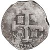 Image 2 : PERU, Lima, cob 8 reales, 1725 M, Louis I, cross-of-five-dots at top, rare, ex-Ugaz, Bustos Plate.