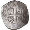 Image 2 : PERU, Lima, cob 8 reales, 1734 N, cross-of-five-dots at top, ex-Ugaz, Calbetó Plate.