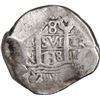 Image 1 : PERU, Lima, cob 8 reales, 1738 N, cross-of-five-dots at top, ex-Ugaz.