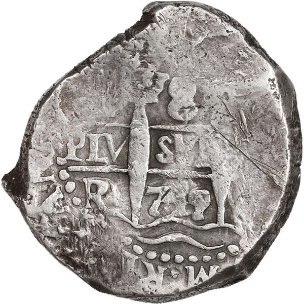 PERU, Lima, cob 8 reales, 1749 R, ex-Ugaz.