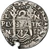 Image 1 : PERU, Lima, cob 2 reales Royal (galano), 1737 N, extremely rare, NGC VF details / holed, finest and 