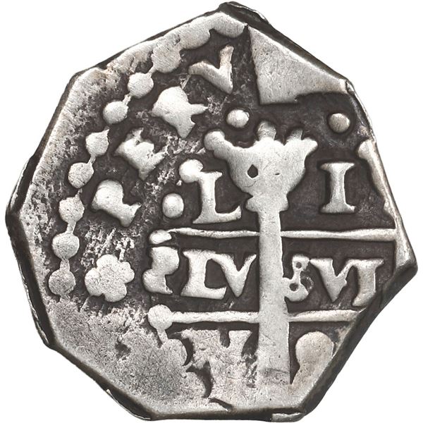 PERU, Lima, cob 1 real, 1684 V, ex-Ugaz.