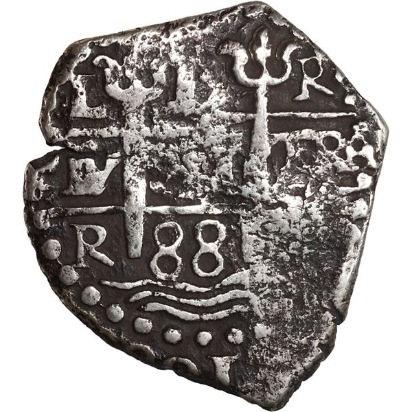 PERU, Lima, cob 1 real, 1688 R, ex-Ugaz.