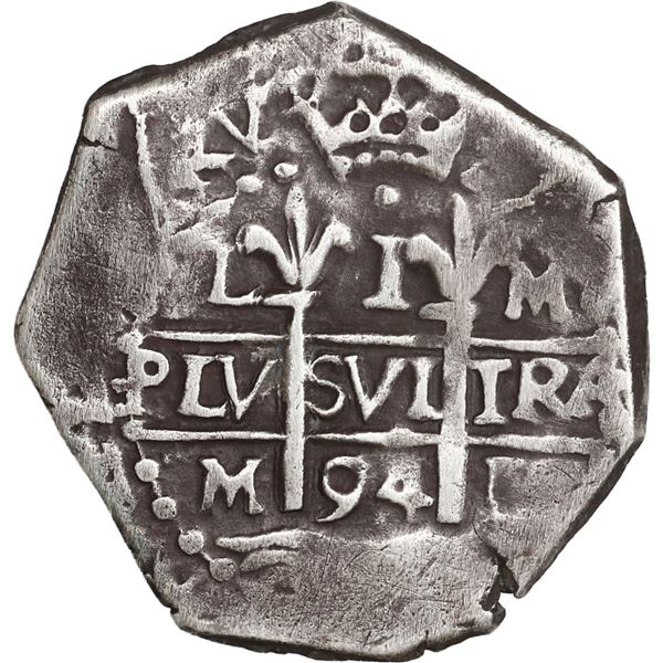 PERU, Lima, cob 1 real, 1694 M, ex-Ugaz.