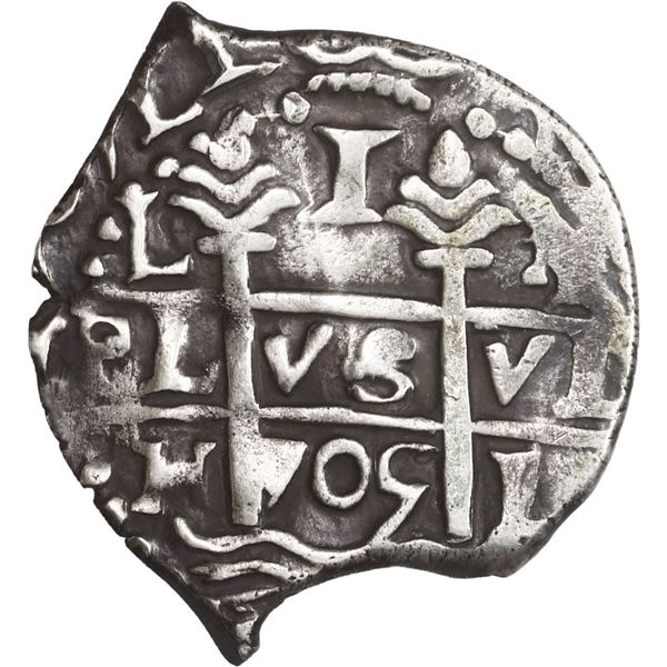 PERU, Lima, cob 1 real, 1705 H, ex-Ugaz.