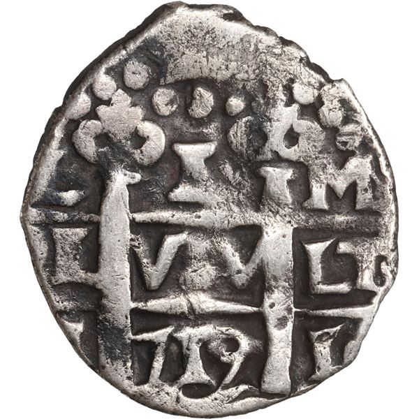 PERU, Lima, cob 1 real, 1719 M, ex-Ugaz.