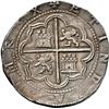 Image 1 : PERU, Lima, cob 8 reales, Philip II, assayer Diego de la Torre, *-8 (round top) to left, P-oD to rig