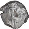 Image 2 : PERU, Lima, cob 4 reales, 1749 (R), cross side struck from 8R die, dots flanking denomination, very 