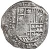 Image 1 : BOLIVIA, Potosí, cob 8 reales, 1618 T, quadrants of cross transposed, variety with small P+T.