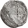 Image 2 : BOLIVIA, Potosí, cob 8 reales, 1618 T, quadrants of cross transposed, variety with small P+T.