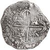 Image 2 : BOLIVIA, Potosí, cob 8 reales, 1620 T, quadrants of cross transposed, mintmark retrograde P over nor