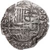 Image 1 : BOLIVIA, Potosí, cob 8 reales, 1620 T, upper half of shield transposed.