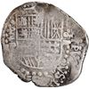 Image 1 : BOLIVIA, Potosí, cob 8 reales, 1622 P, quadrants of cross transposed, "flat" lions, rare, ex-Karon.