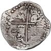 Image 2 : BOLIVIA, Potosí, cob 8 reales, 1623 (date as 16ZIII) (P or T), quadrants of cross transposed ("flat"