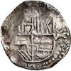 Image 1 : BOLIVIA, Potosí, cob 8 reales, 1626 (P or T), quadrants of cross transposed, "flat" lions, "barbell"