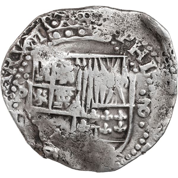 BOLIVIA, Potosí, cob 8 reales, 1632 T, Calbetó Plate.