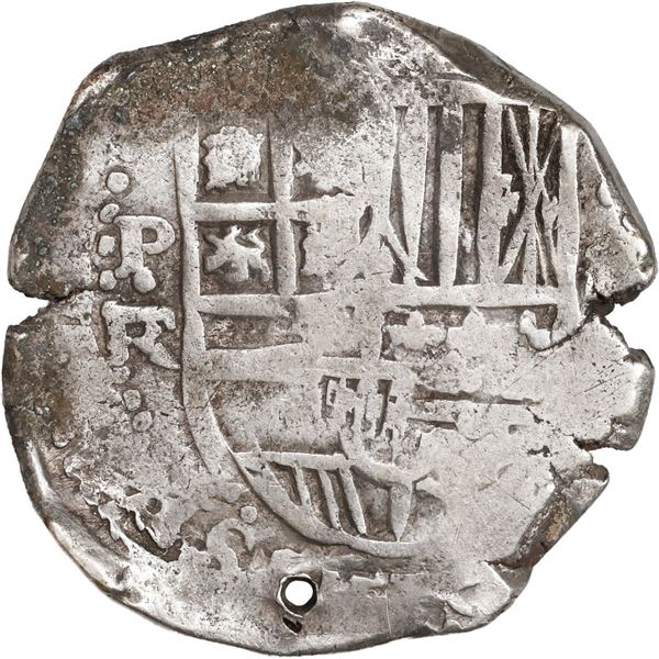BOLIVIA, Potosí, cob 8 reales, Philip IV, assayer FR (early 1640s), ex-Karon.