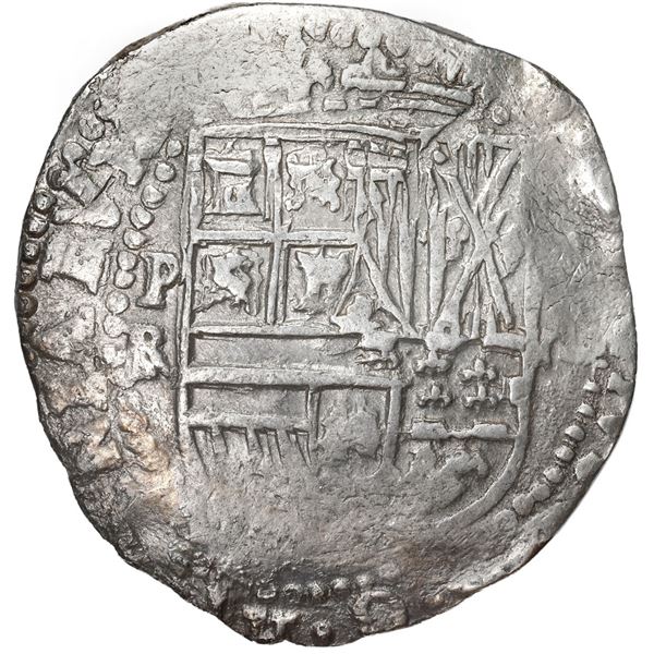 BOLIVIA, Potosí, cob 8 reales, Philip II, assayer RL.