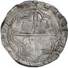 Image 2 : BOLIVIA, Potosí, cob 8 reales, Philip II, assayer B (5th period, borders of x's).