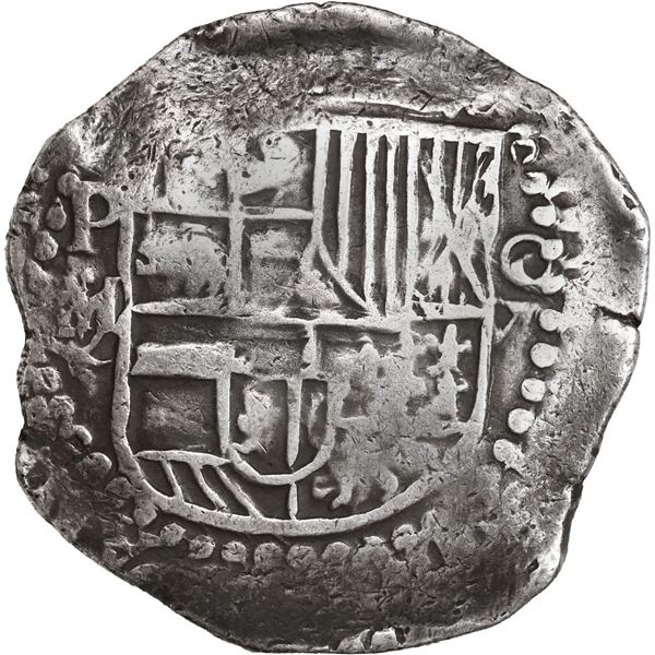 BOLIVIA, Potosí, cob 8 reales, Philip III, assayer M/Q, rare, ex-Rosenheim.