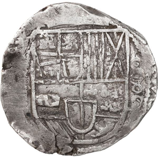 BOLIVIA, Potosí, cob 8 reales, Philip IV, assayer T (early 1630s).