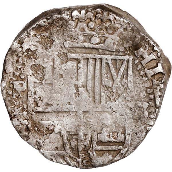 BOLIVIA, Potosí, cob 8 reales, 1638 (T or TR).