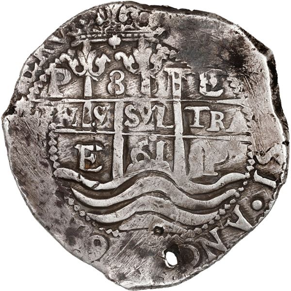 BOLIVIA, Potosí, cob 8 reales, 1661 E.