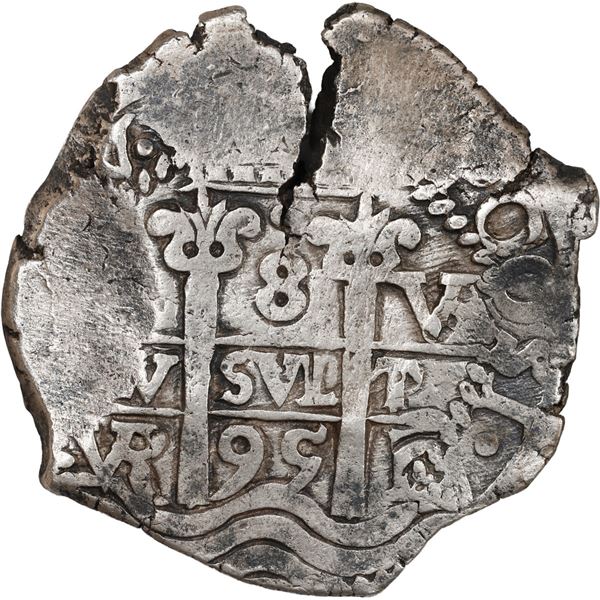 BOLIVIA, Potosí, cob 8 reales, 1695 VR.