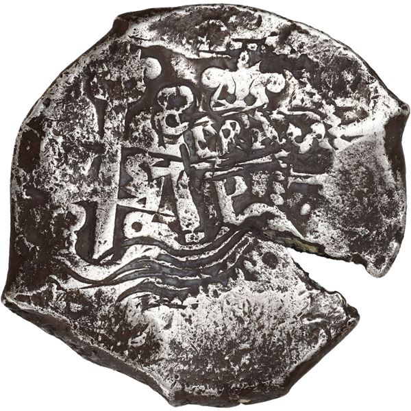 BOLIVIA, Potosí, cob 8 reales, 1697 VR.