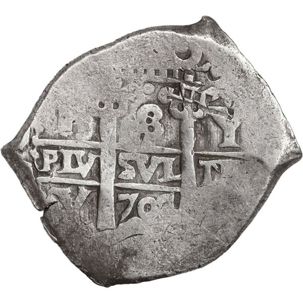 BOLIVIA, Potosí, cob 8 reales, 1704 Y.
