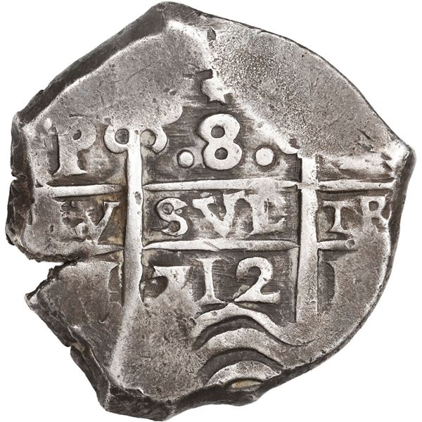 BOLIVIA, Potosí, cob 8 reales, 1712 Y.