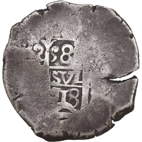 BOLIVIA, Potosí, cob 8 reales, 1718 Y.